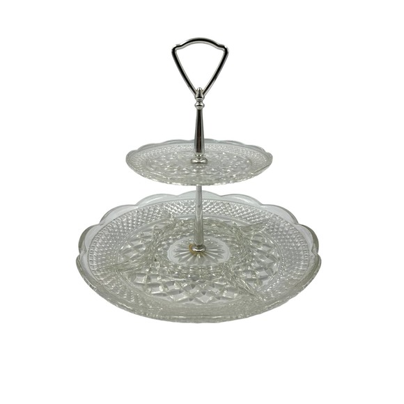 2 Tier Wexford by ANCHOR HOCKING - Picture 1 of 6
